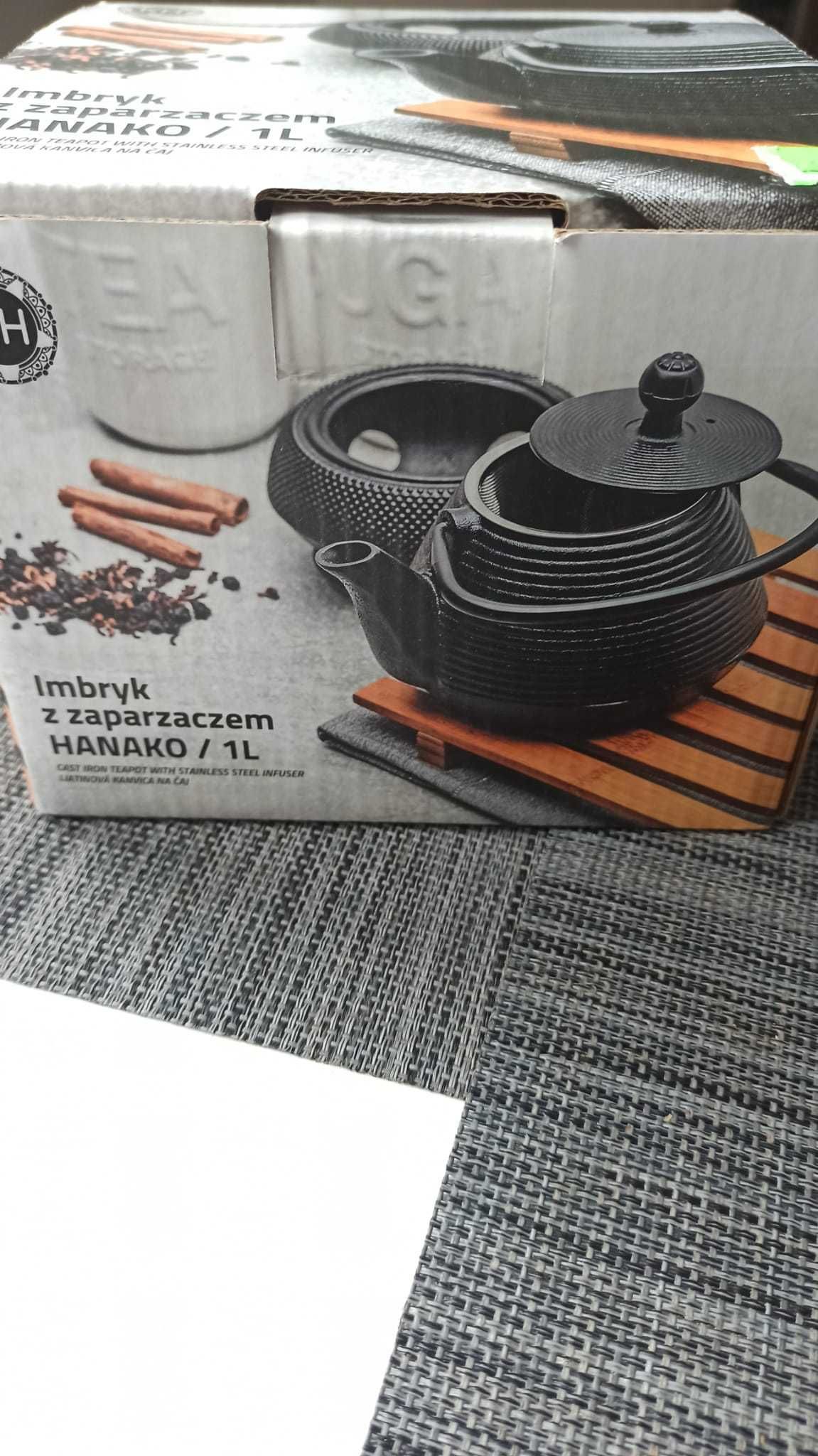 Imbryk żeliwny z zapaczarzem 1L Hanako Strip