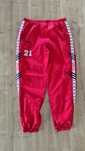 Spodnie dresowe dresy szelesty Ortalionowe Adidas. Czerwone. Vintage L