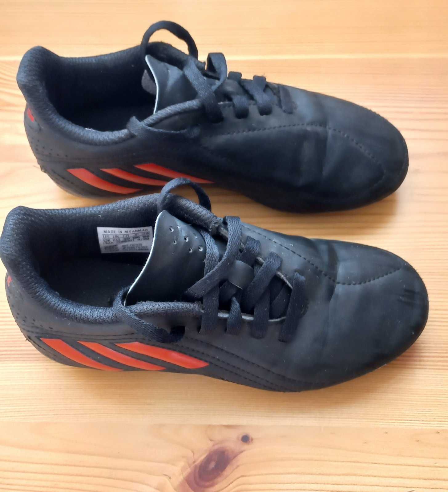 Чорні дитячі футбольні бутси ADIDAS Deportivo FxG,  устілка 18,5 см