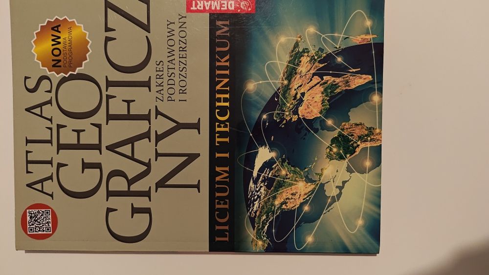 Atlas geograficzny, zakres podstawowy i rozszerzony. Liceum i techniku