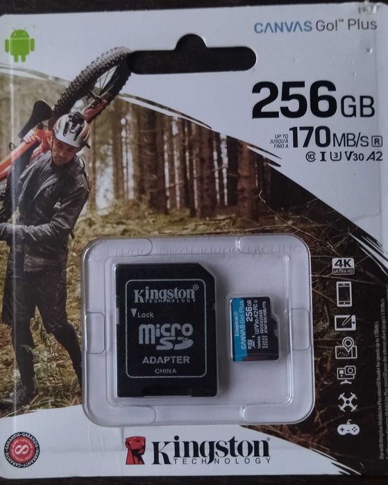 Новая! Карта пам'яті Kingston 256 GB microSDXC class 10 256 ГБ