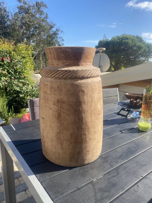 Vaso de madeira