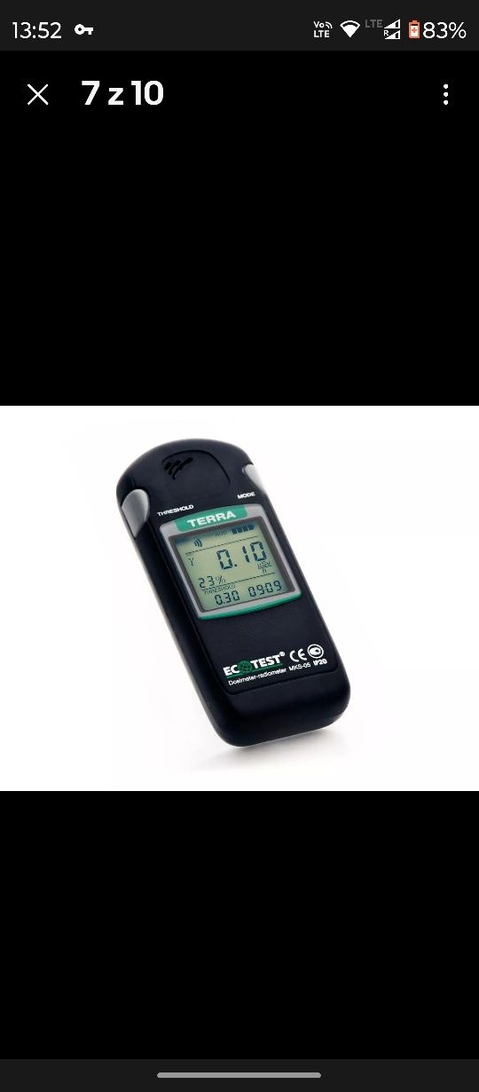 Sprzedam miernik Terra MKS 05 (Ecotest) z BlueTooth - wersja angielska