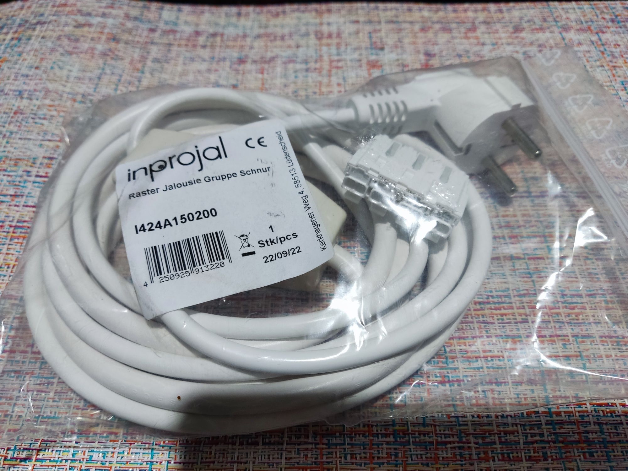 Kabel montażowy do ustawienia krańcówek w silnikach
