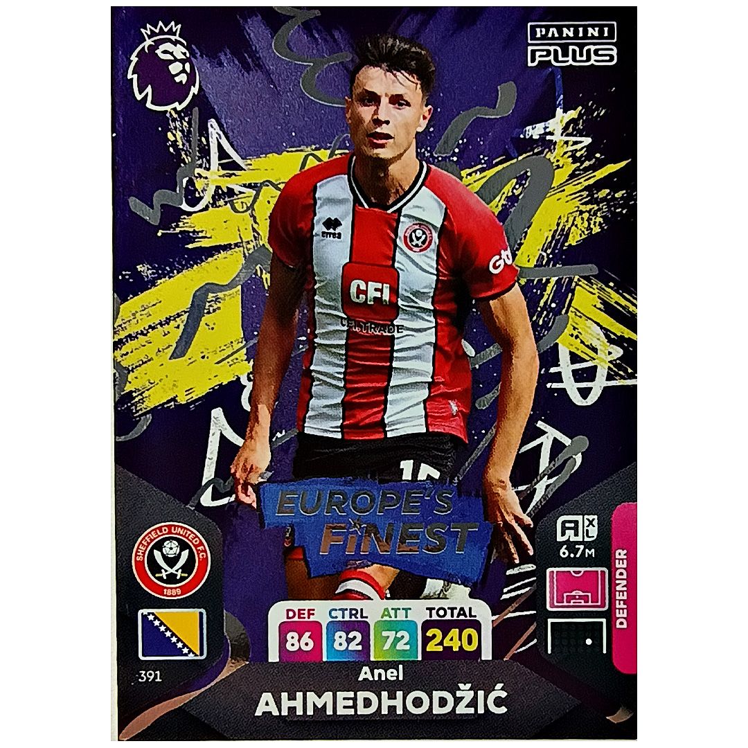 Karta Panini 391 Premier League 2024 Plus Ahmedhodzic Europe's Finest