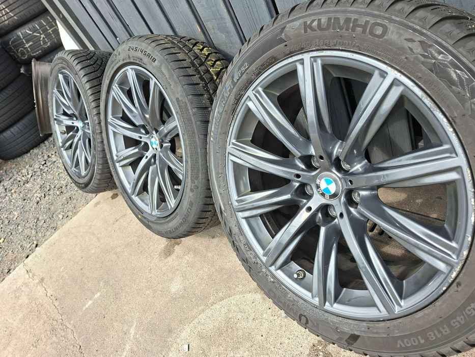 [K28] KOŁA ZIMOWE,ALUFELGI 18'' 5x112 ORYGINAŁ BMW G30,G31+245/45R18