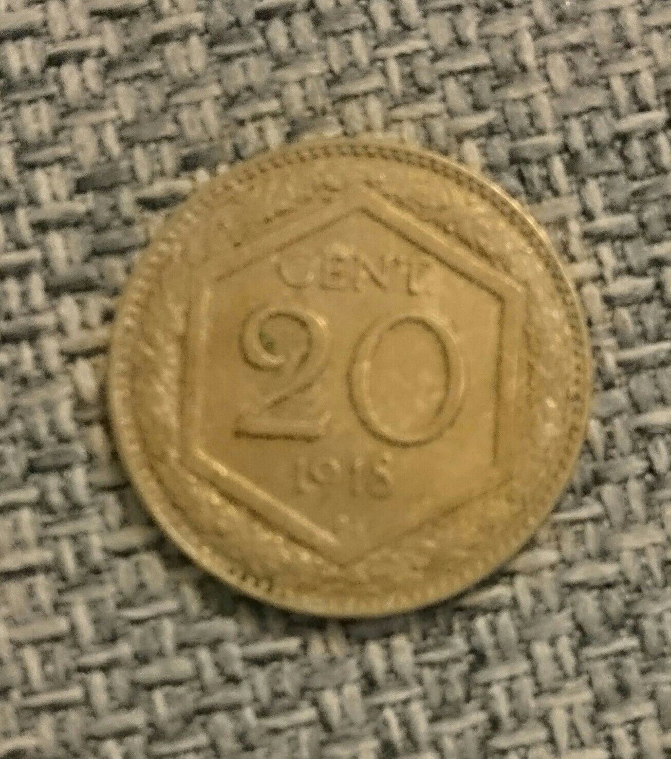 Włochy 20 cent 1918 r. Bardzo ładna