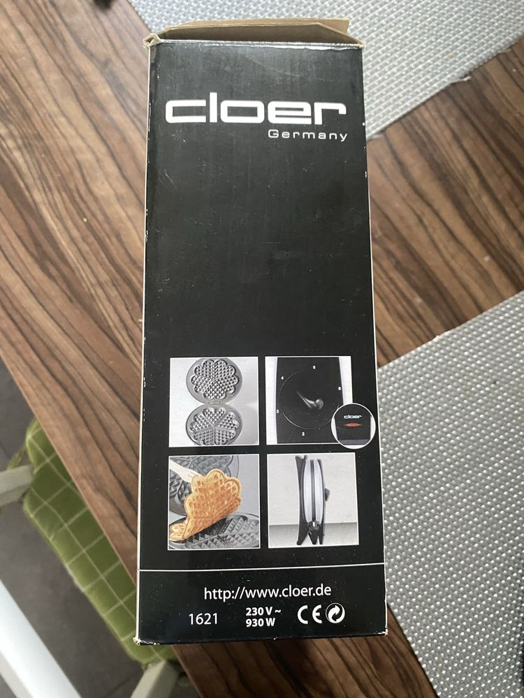 Cloer 1621 gofrownica  do gofrow w ksztalcie serca