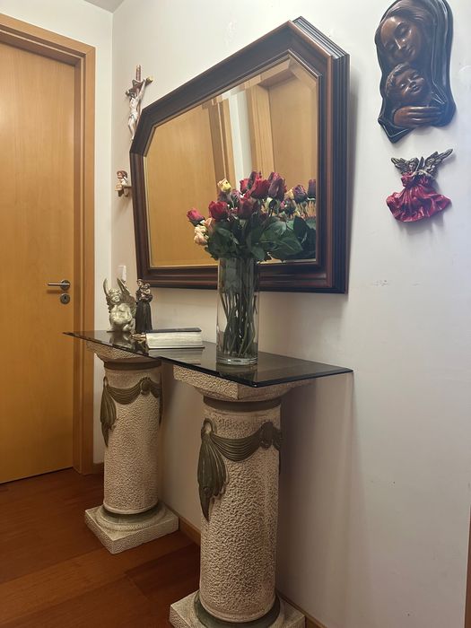 Elegante aparador de vidro