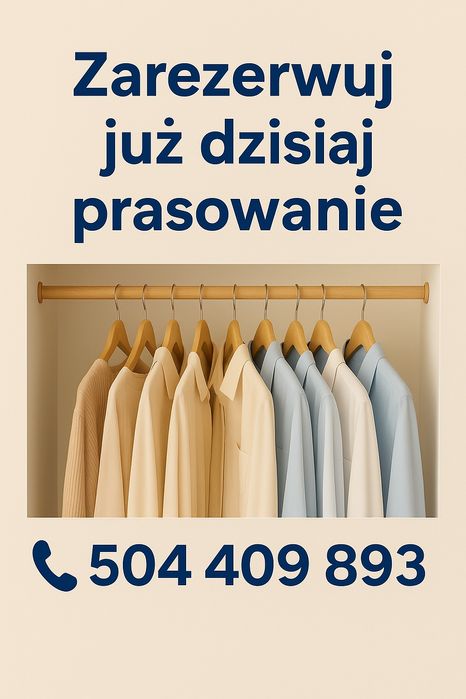 Usługa prania i prasowania odzieży