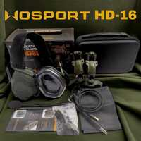 Активные тактические наушники (гарнитура) Wosport HD-16 с Bluetooth