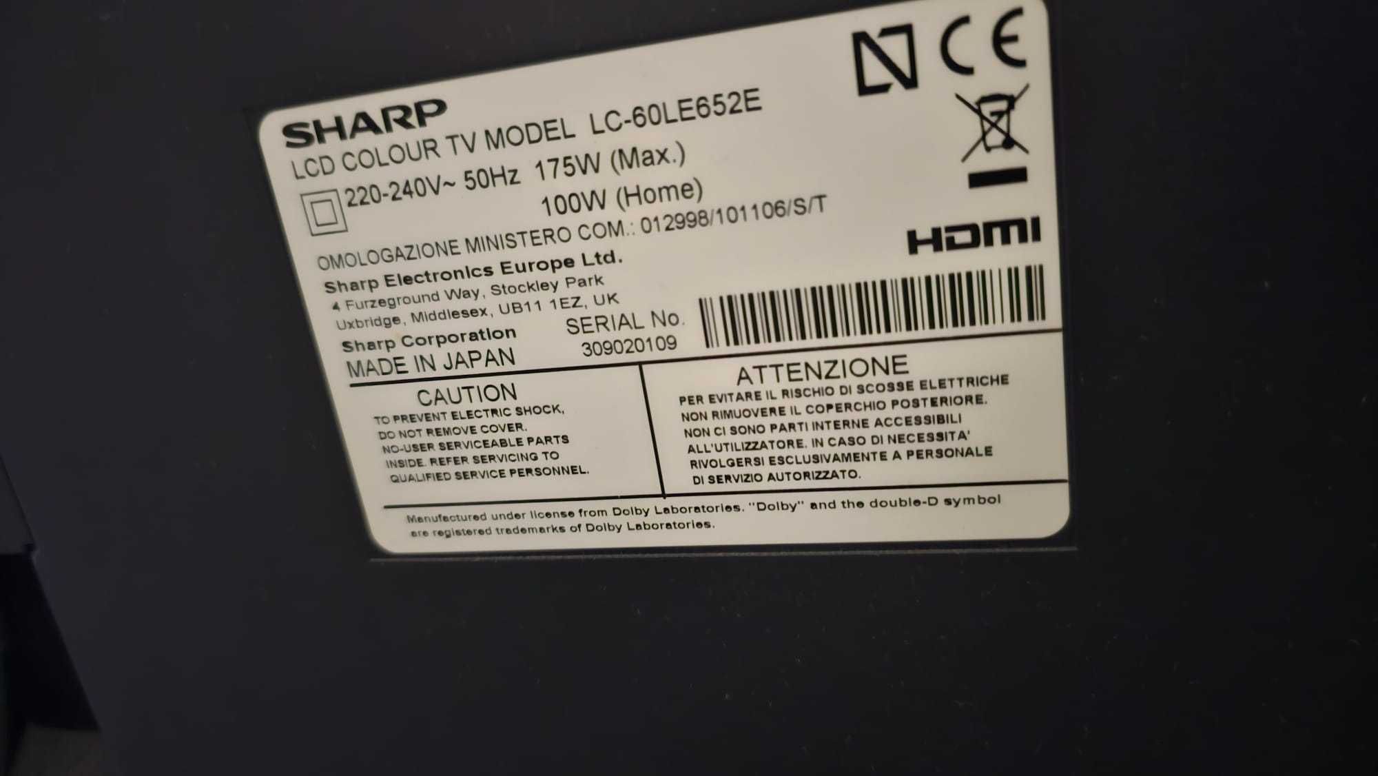 Telewizor SHARP LC-60LE652E