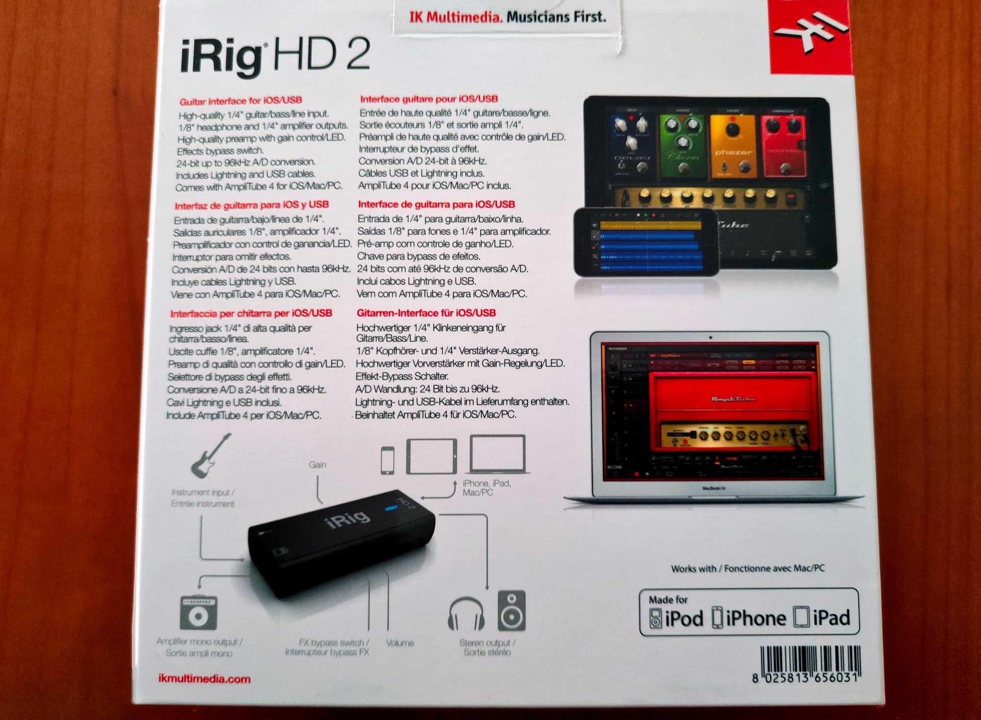 interface audio IK Multimedia iRig HD-2