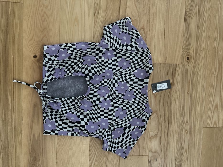 Bluzka crop top S z printem