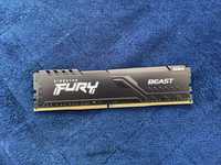 Оперативная память DDR 4 Kingston Fury Beast 8 Gb 3200MHz