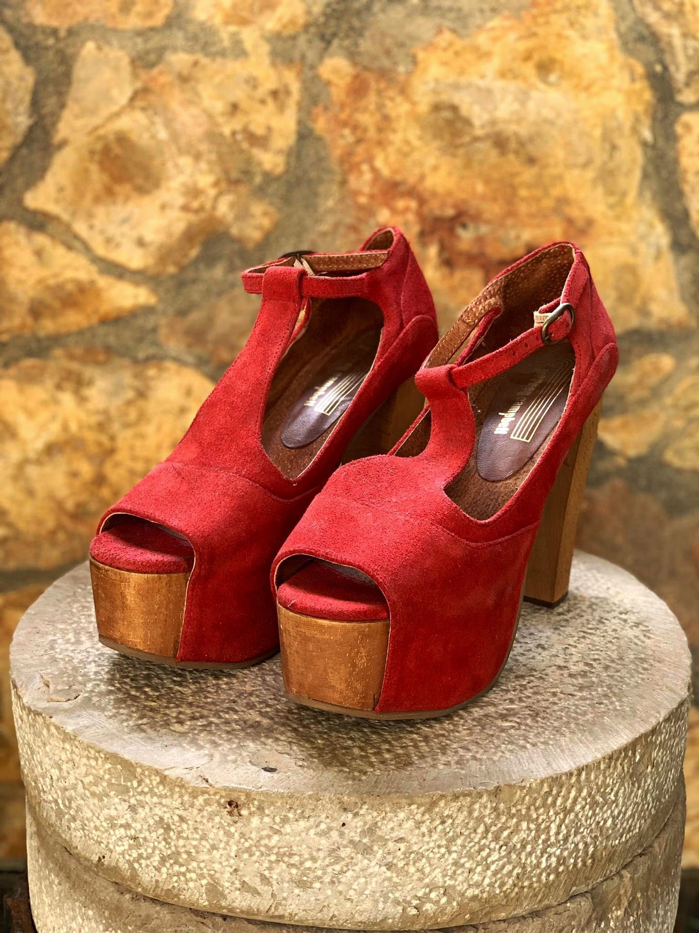 SANDÁLIAS Jeffrey Campbell Foxy - Vermelho tam 39