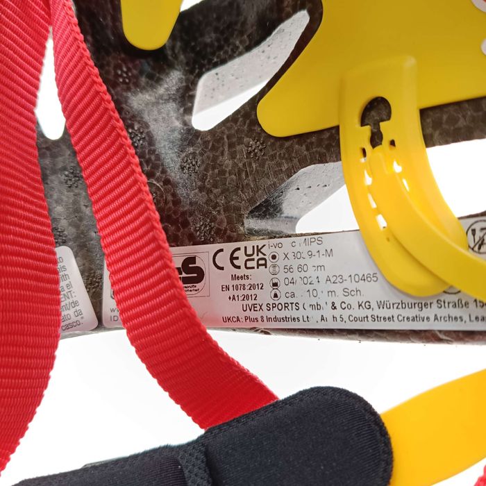 uvex i-vo cc MIPS kask titan - matowy czerwony 56-60 cm