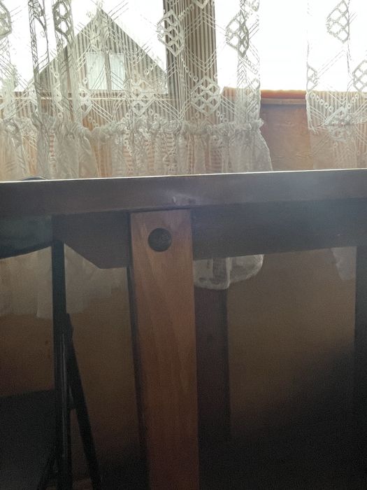 Stolik pod radio i ława fornir PRL vintage konsola drewno