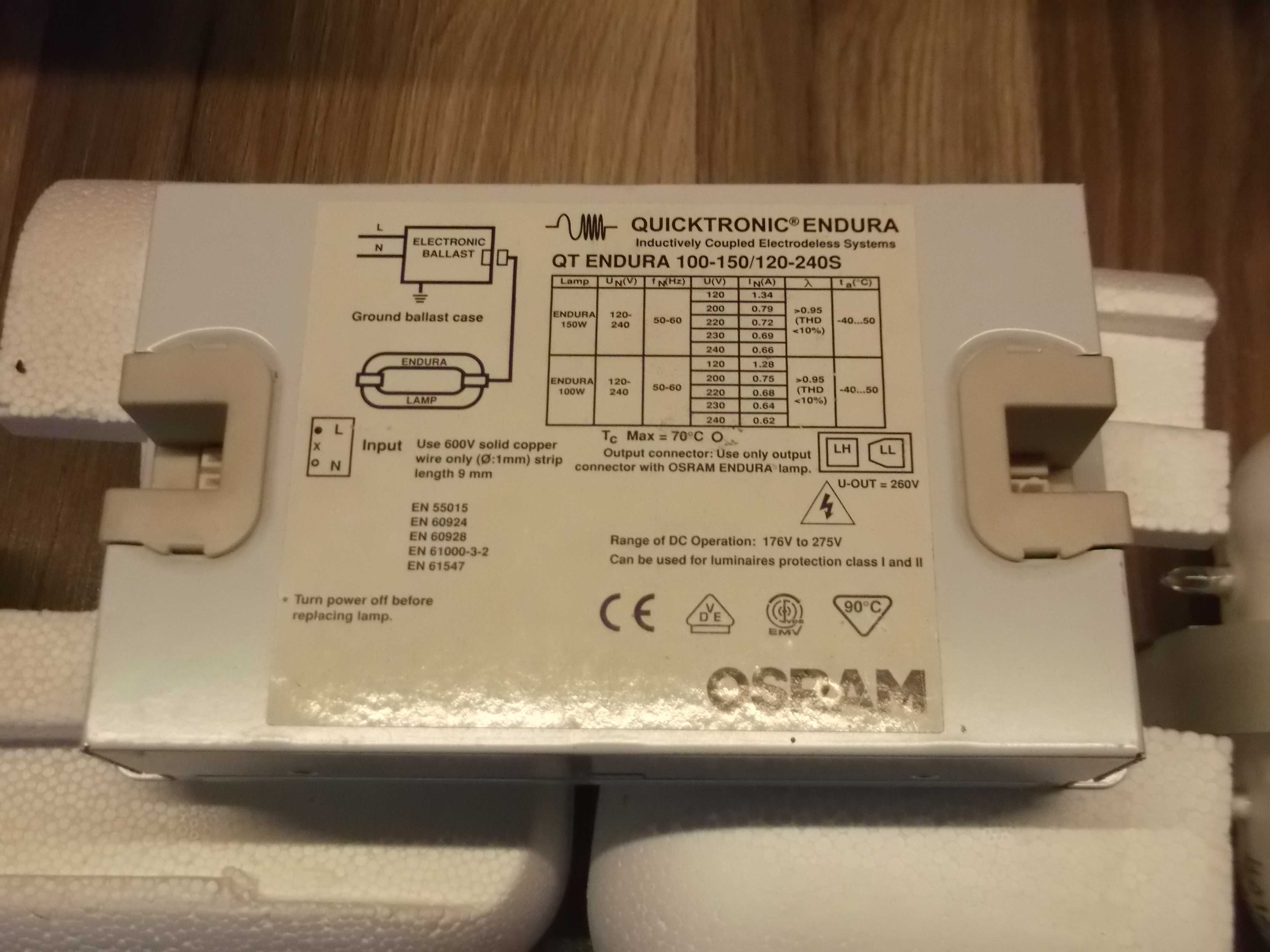 Osram świetlówka indukcyjna ENDURA 100W/830 i ENDURA 150W/840 Okazja!