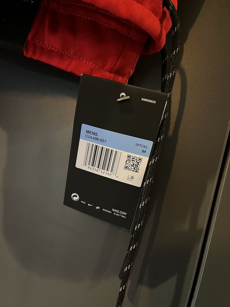 Nike tech fleece komplet bluza i spodnie kolor czerwony rozmiar L