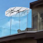 Уценка Алюминиевый двойной зонт от солнца Sekey 150x300см кремовый