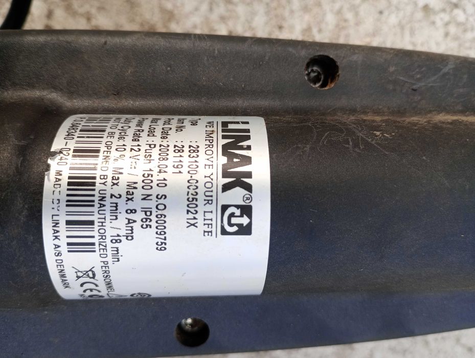 Elektryczne podnoszenie kosza w kosiarce Siłownik elektryczny komplet