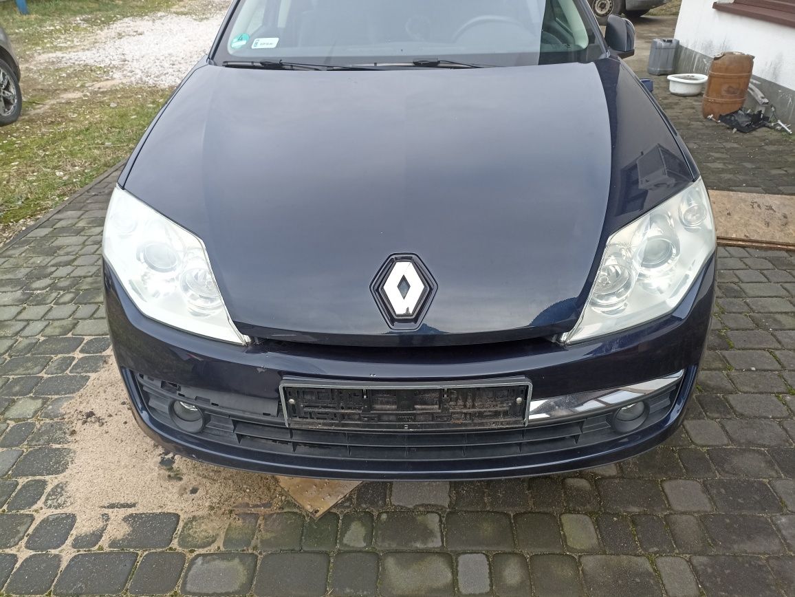 Renault laguna 3 zderzak maska błotnik NV462 lampa - przód europa