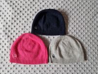 Zestaw 3 czapeczek United Colors of Benetton -czapka wełna i kaszmir