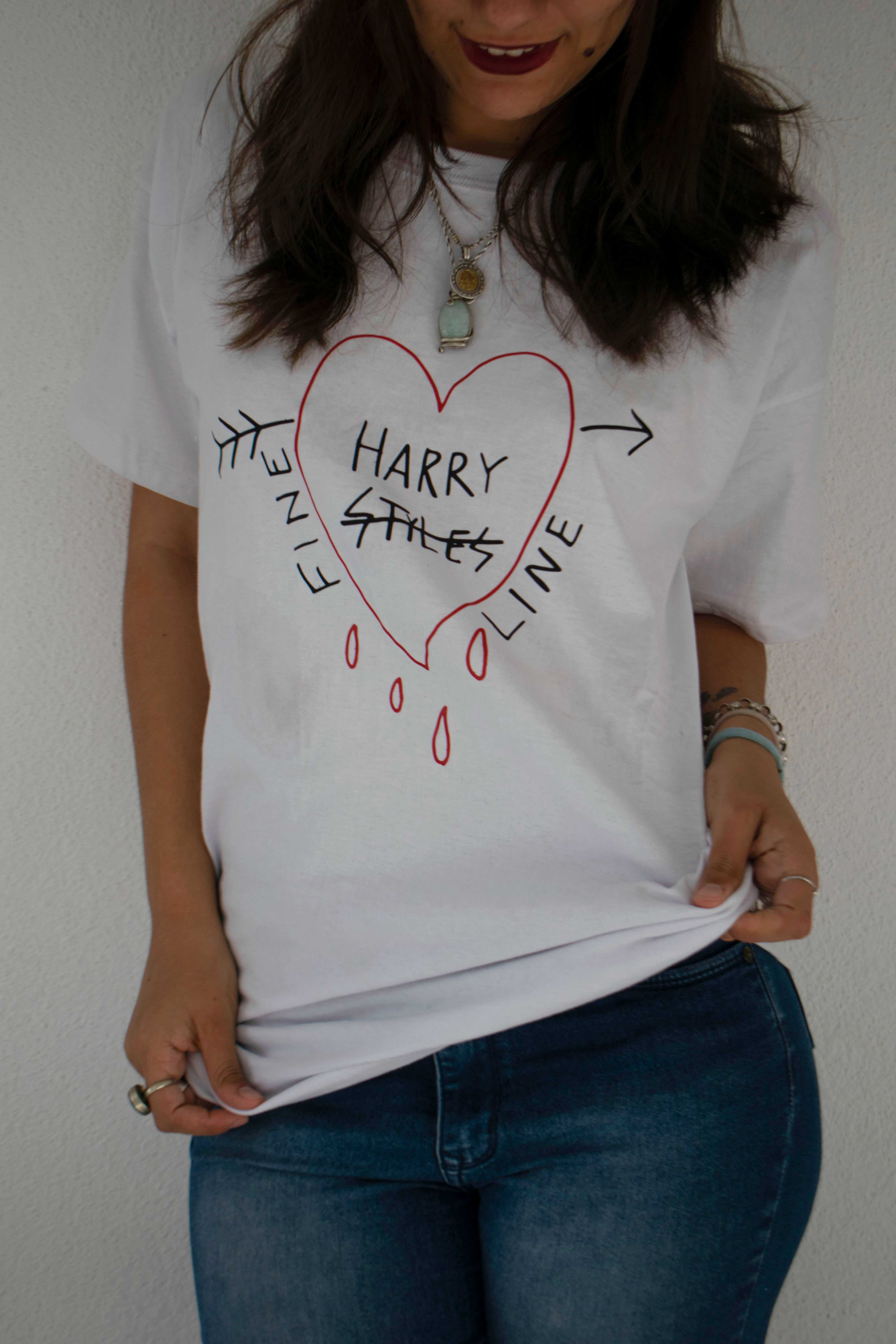 Harry Styles T-shirt Algodão Unisex