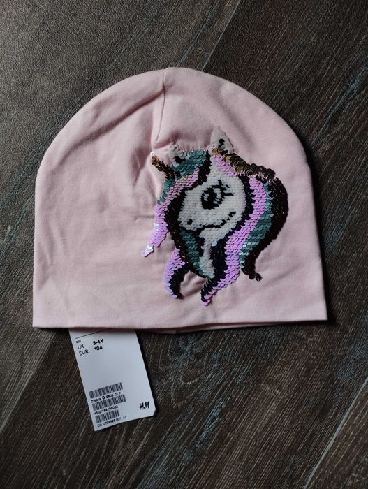 Кепка бейсболка для дівчинки з пайетками галограмою George шапки h&m