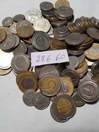 Монеты злотые и чешска крона
