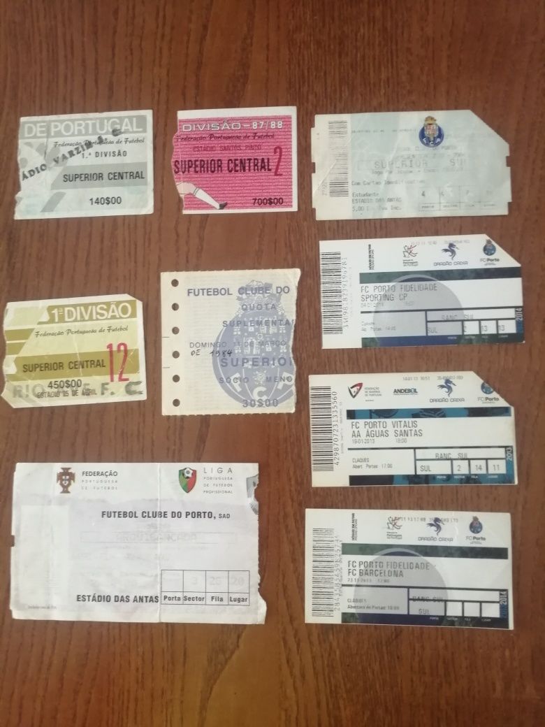Bilhetes desportivos para colecionadores