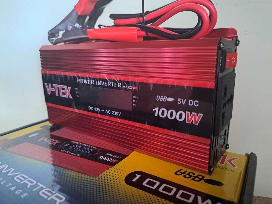 Преобразователь Инвертор 1000W 12V-220V Інвертор с дисплеем