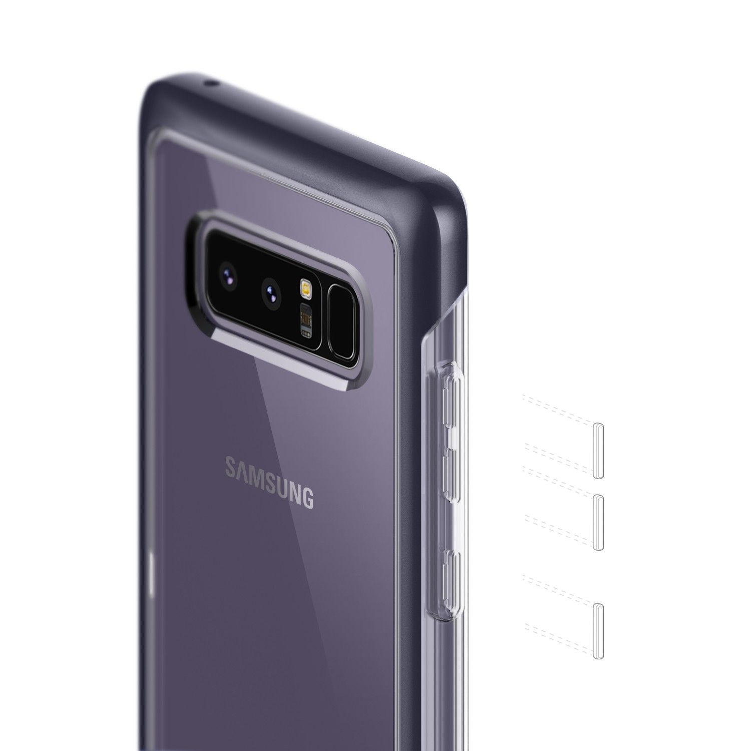 Etui Caseology Samsung Galaxy Note 8 Skyfall Orchid Gray
