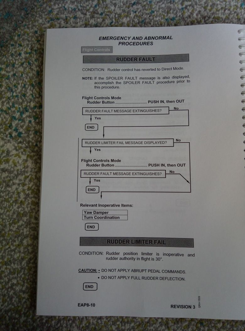 Embraer 170 Quick Refernce Handbook - czeklisty do samolotu