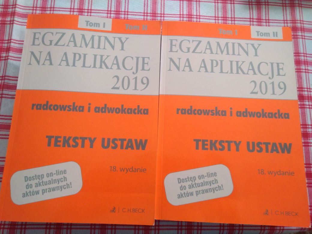 Egzamin na aplikację radcowska i adwokacka 2019r