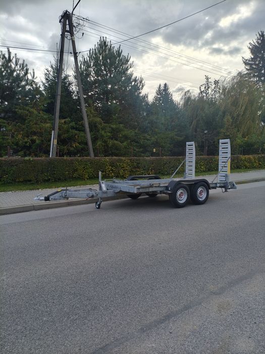 DMC 3500kg mocna przyczepa pod minikoparkę wozidlo walec dyszel Bocian