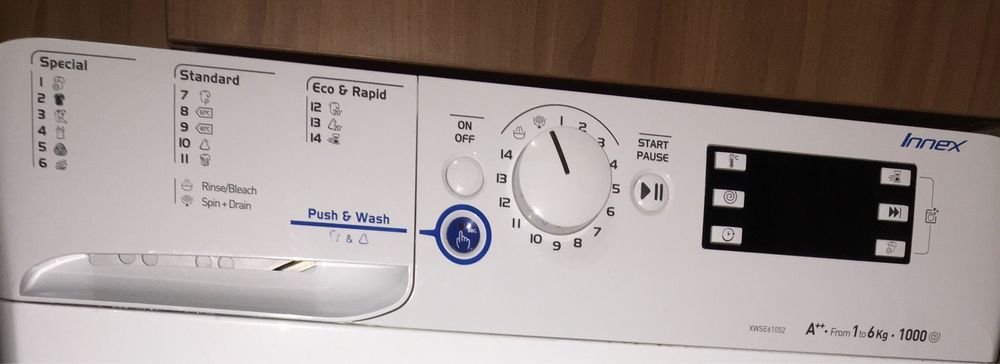 Pralka Indesit XWSE61052 uszkodzona