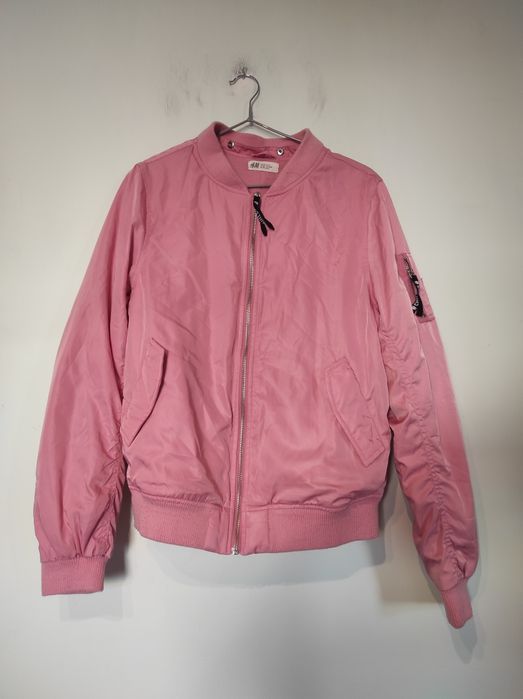 Różowa kurtka bomberka H&M