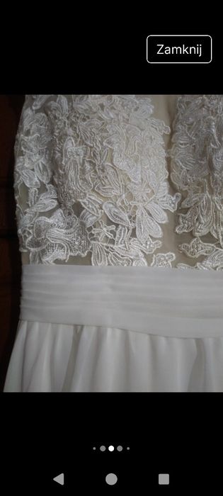 Sukienka ślubna dluga