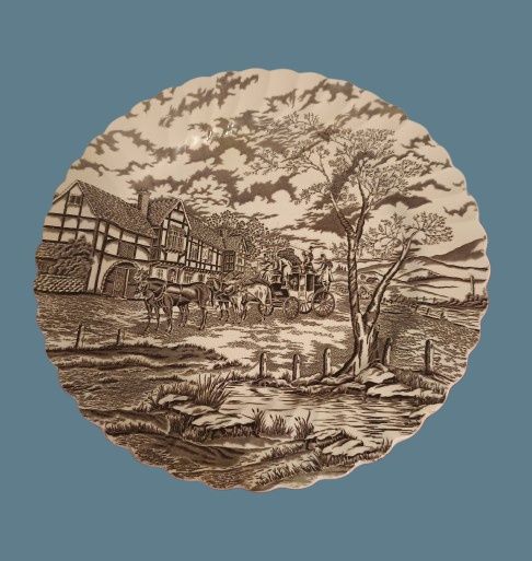 Prato com 36 cm em porcelana inglesa