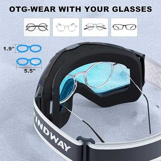 Gogle narciarskie findway do snowboard , motocross innych . OTG .22