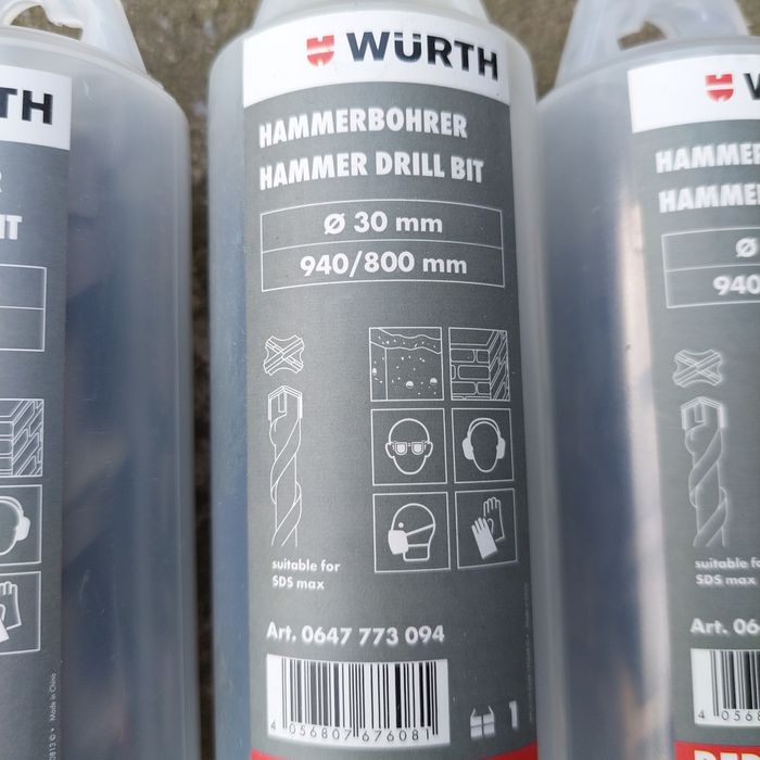 Wiertlo Wurth do betonu SDS Max Fi. 25