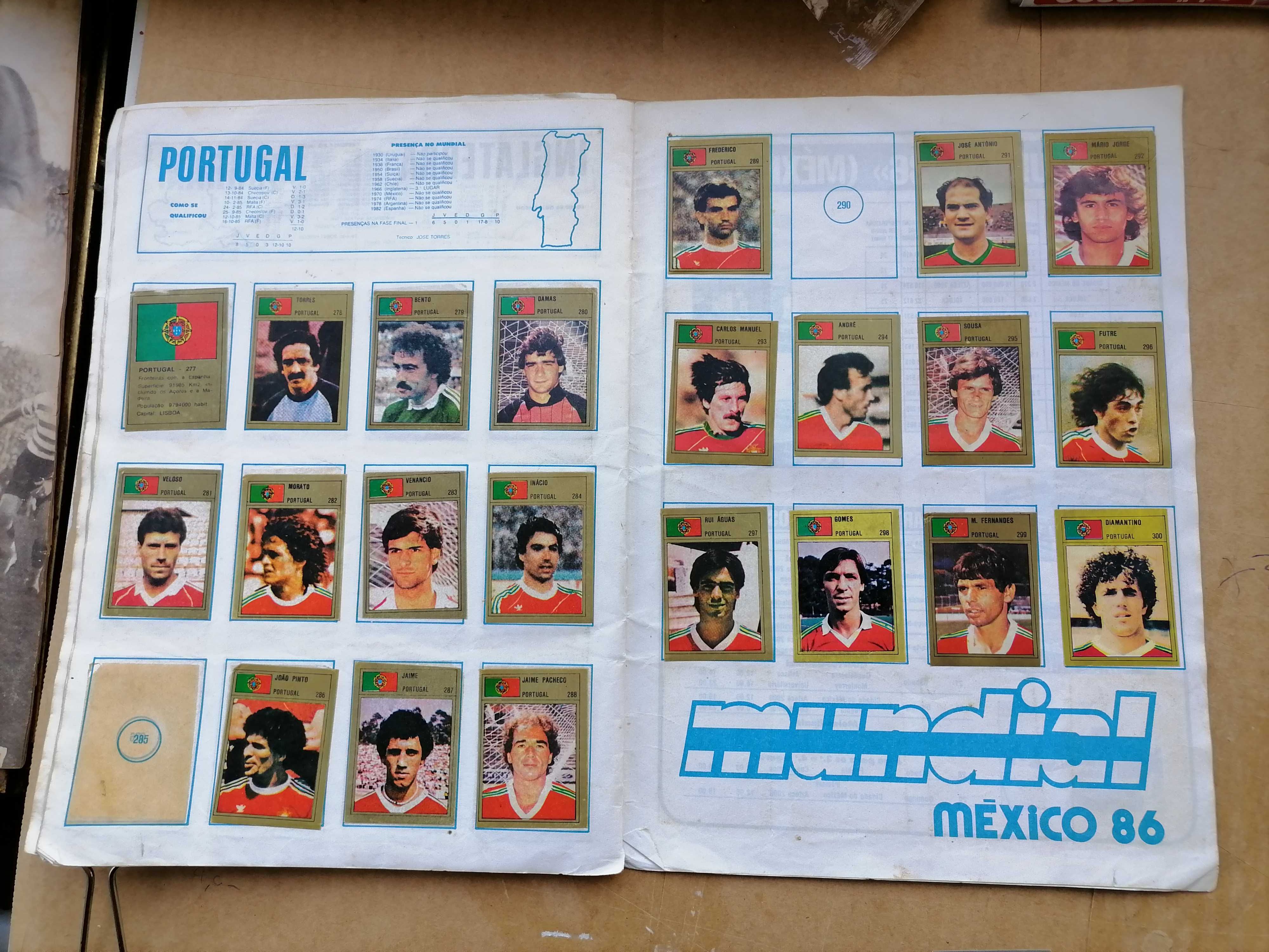 Caderneta Cromos MÉXICO 86 c/Cromo Maradona Edição Manil