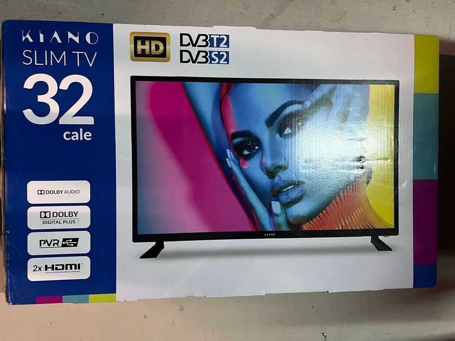 Telewizor LED Kiano SlimTV 32 " 3xHDMI USB PVR HEVC