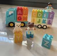 Klocki Lego duplo cieżarowka z alfabetem literami 10915