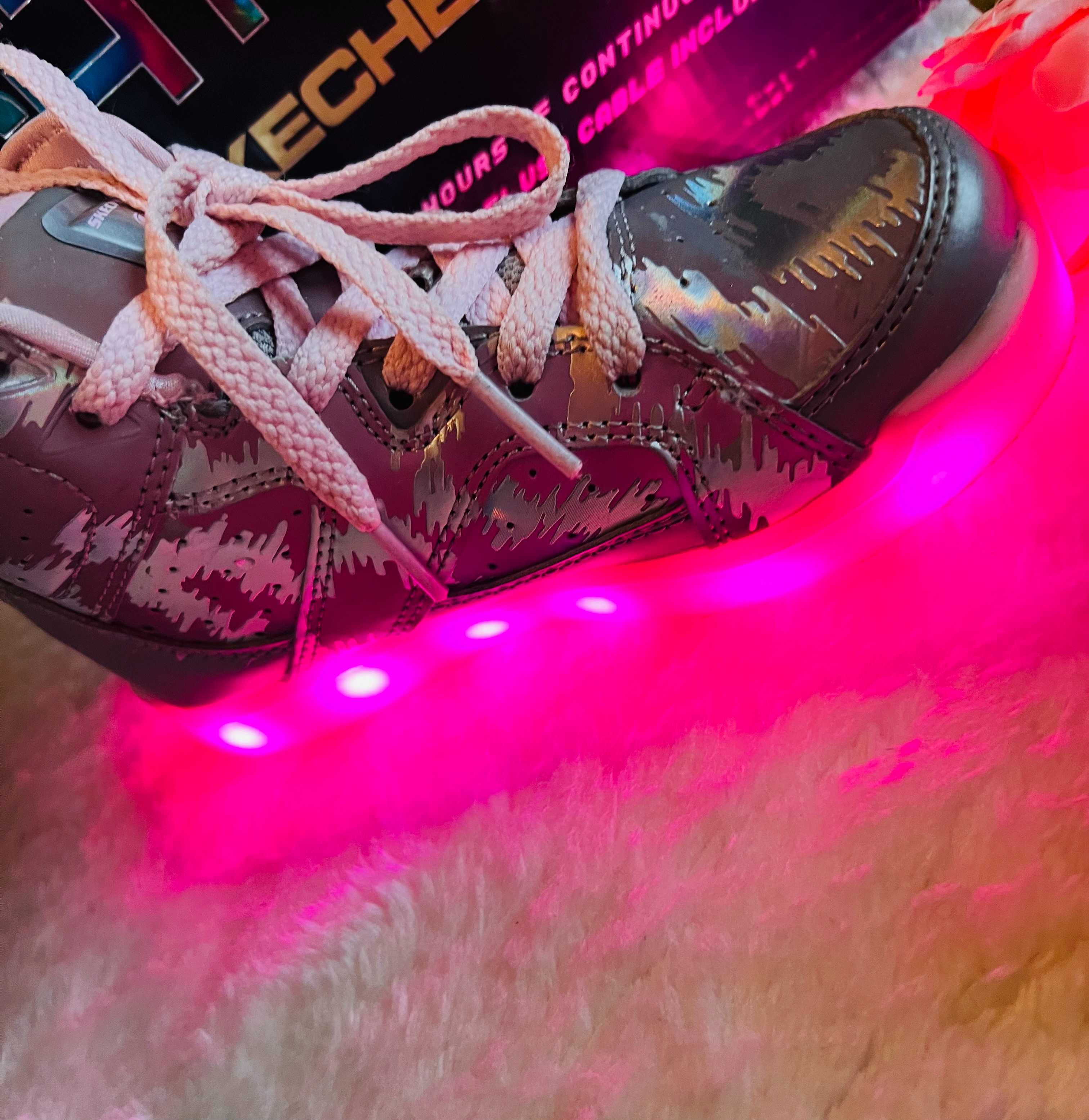 Skechers Świecące trampki sneakersy dziewczynka Limited Edition roz.28