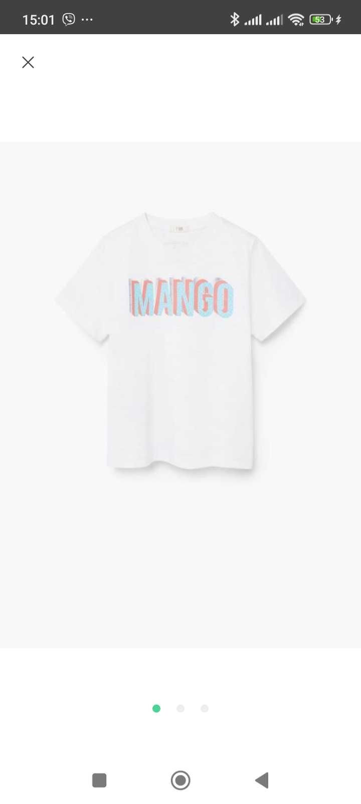 Футболки Mango  5 6 7 8 років