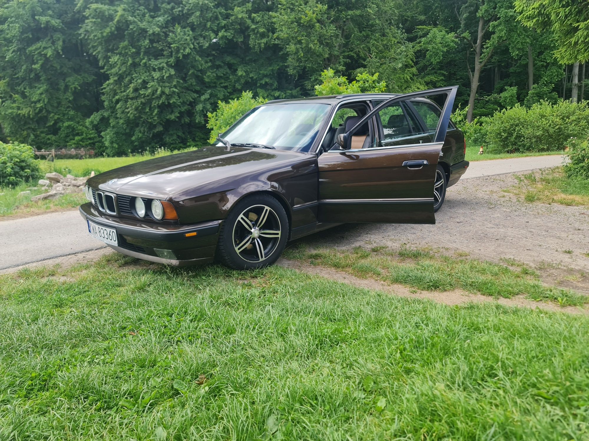 Bmw e34 m50b20 na gwincie z gazem
