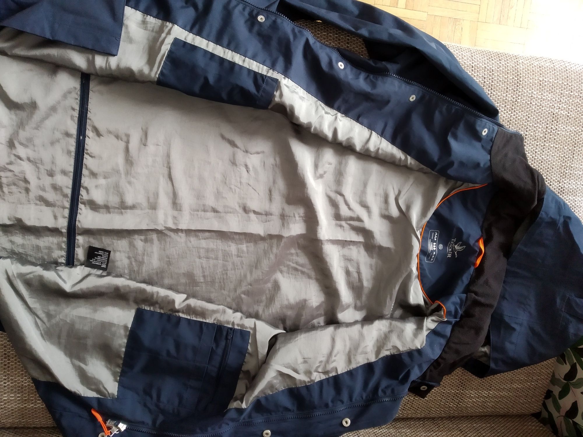 Tracker waterproof jacket coat kurtka długa przeciwdeszczowa